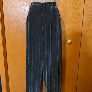 ARMANI COLLEZIONI  Men's Silk Velvet Pinstripe Pant